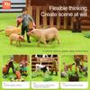 Simulering Gårdsdyr Fjærfe Ku Gris Hund Kylling And Gås Unger Figurer Modell Actionfigurer Pedagogisk Leketøy For Barn
