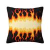 Fashion Red Burning Fire Racing Flames Cushion Cover Velvet Throw Pillow Case for Car Square Pillowcase Bedroom Decoration