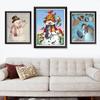New Year Winter Landscape Christmas Snowman Poster Christmas Decorations Wall Art Painting Christmas Gift Kids Room Decoration