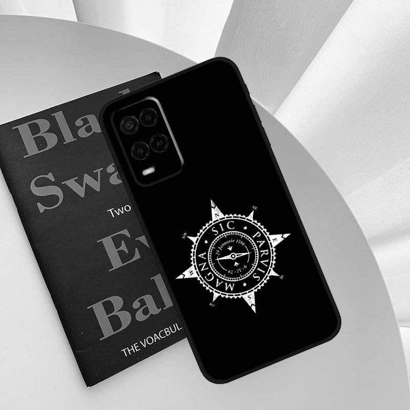 Compass Case For Oppo A52 A72 A76 A96 A54 A74 A94 A54S A57S A58 A78 A98 A57 A77 A15 A16 A17 Cover