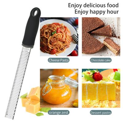 Grattugia per formaggio, in acciaio inox, per parmigiano, zenzero, aglio, noce moscata, agrumi, cioccolato, manico ergonomico, cipolla, frutta, tagliente, trituratore