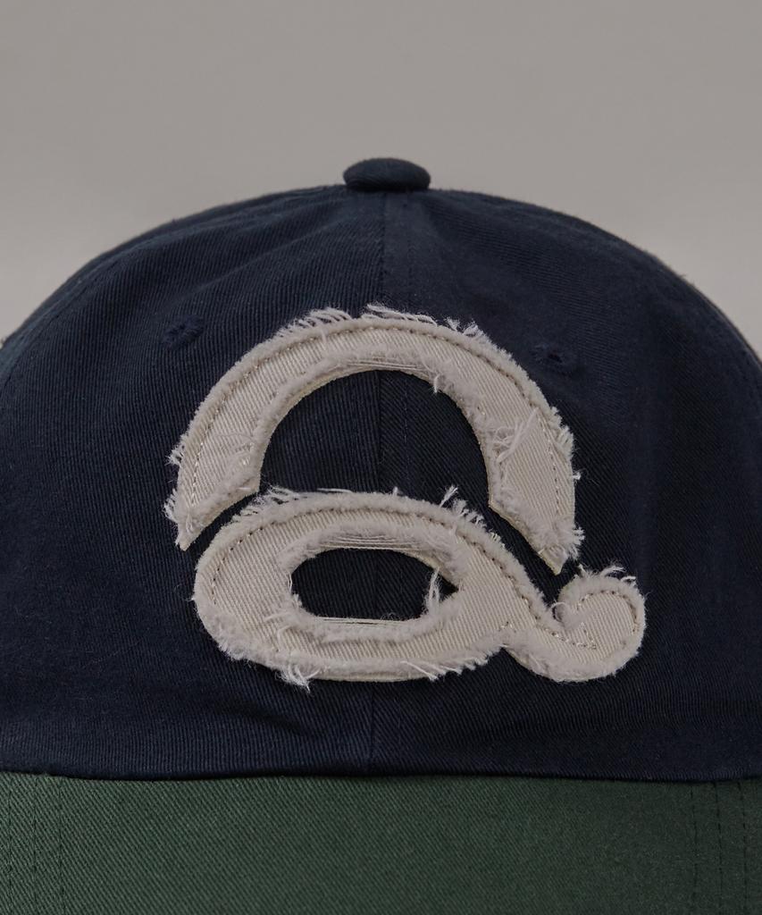 Kyuseu Washed Logo Ball Cap - Navy/Green