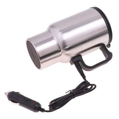 12V 450Ml rustfritt stål oppvarmingskopp for kjøretøy Elektrisk oppvarming Bilvannkoker kaffeoppvarmet krus Usb oppvarming bil kaffekrus Termoskopp