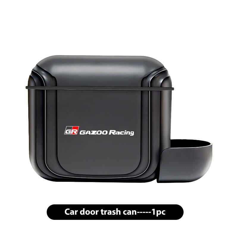 For S7 Portable Hanging Car Trash Can Wastebasket Trash Bin with Lid Storage Bin Supra Aygo Prado RAV4 Hilux Yaris Corolla JH7