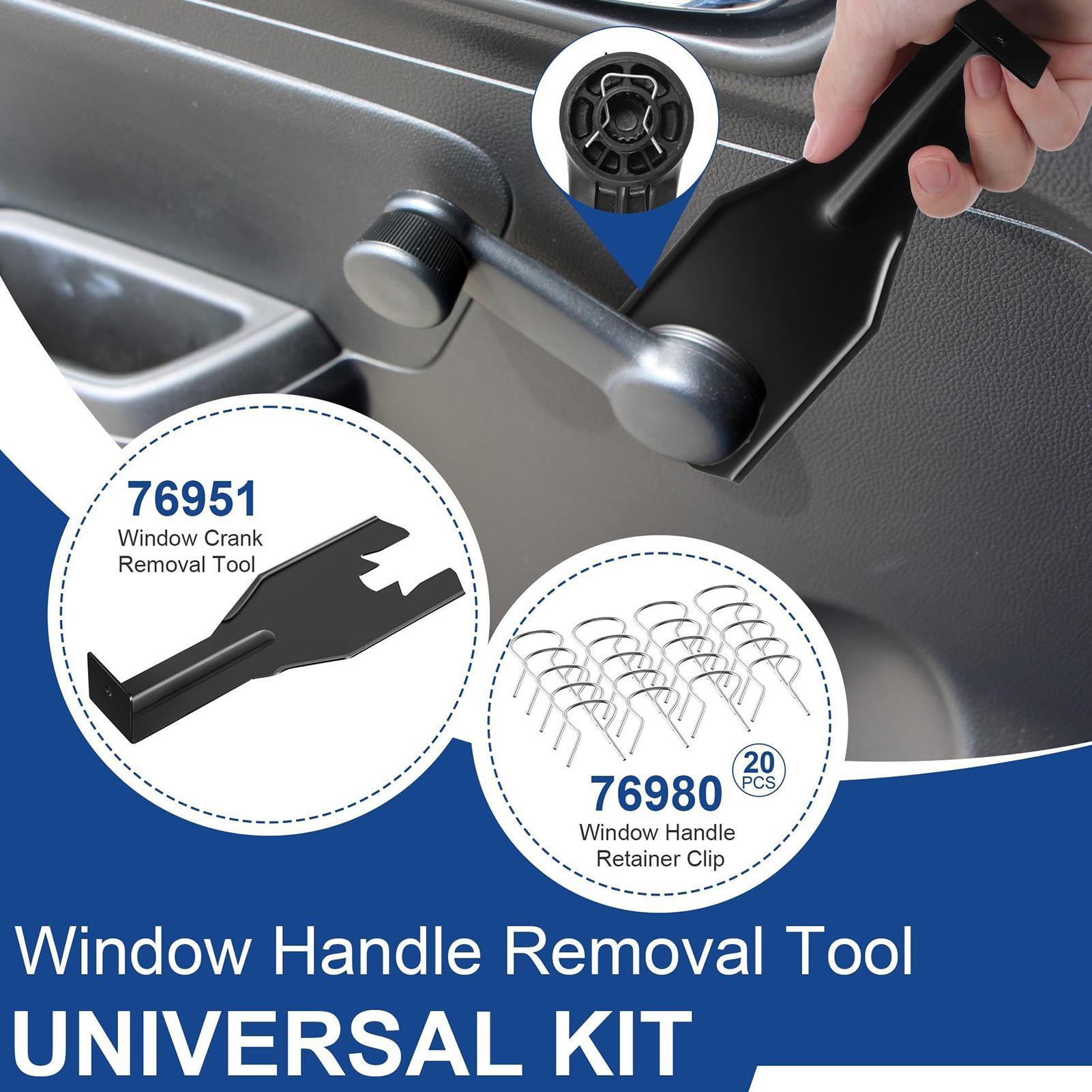 

Window Handle Removal Tool Auto Window Crank Remover Inside Door Panel Fastener For Car Automotive Truck SUV RV Sedan Windshield CHINA