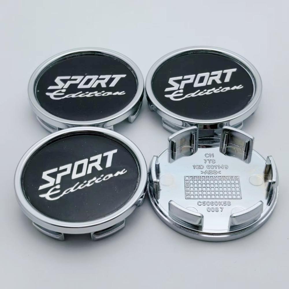 

4pcs Sport Edition Logo Emblem Car Wheel Center Caps OD 58MM (ID 53MM ) Wheels Hub Cap Rim Hubcaps Cover Replace Car Accessories Sport Edition Badge&4pcs K58 Wheel Caps