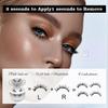 Magnetic Eyelashes, Magnetic Eyelashes with Applicator, 2025 New Upgraded Version Magnetic Eyelashes, Natural Look, Reusable Soft Eyelashes Set