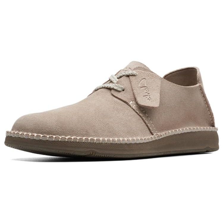 Clarks Dvouvrstvé hovězí kůže Jednoduché Pohodlné Ležérní Pánské Ležérní boty Šedá 261717547