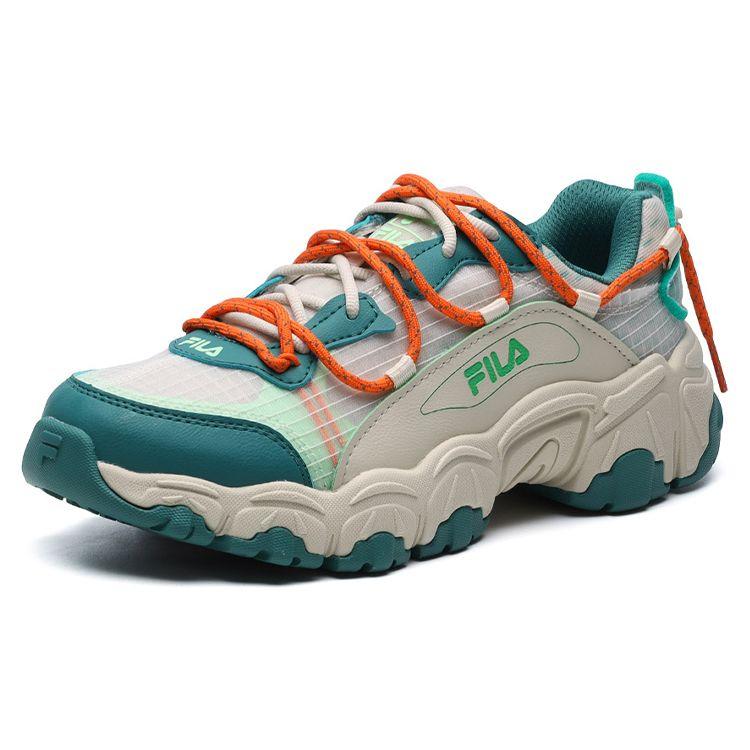 FILA Fusion Casual Comfortable Low Top Shoes Women sneakers Light-Green T12W125202FAD