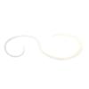 Rise Japan Namidama Tie Choudo-yo Curly NC16 UV Clear Silver Glitter Tairaba Lure Replacement 3 Pieces