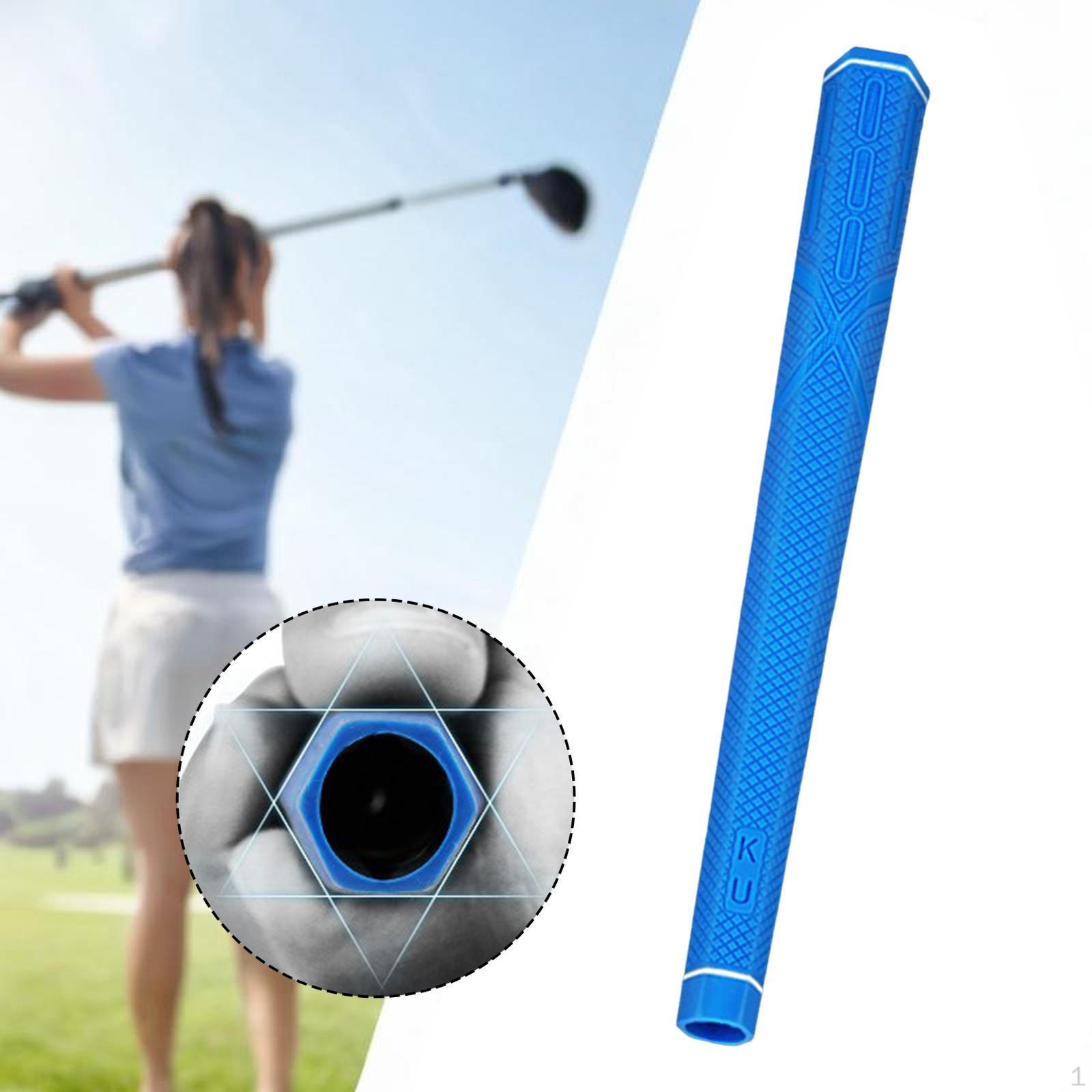 

Рукоятка для клюшки для гольфа Удобная Долговечная Профессиональная для гольфиста Легко устанавливается Легкая Нескользящая синий