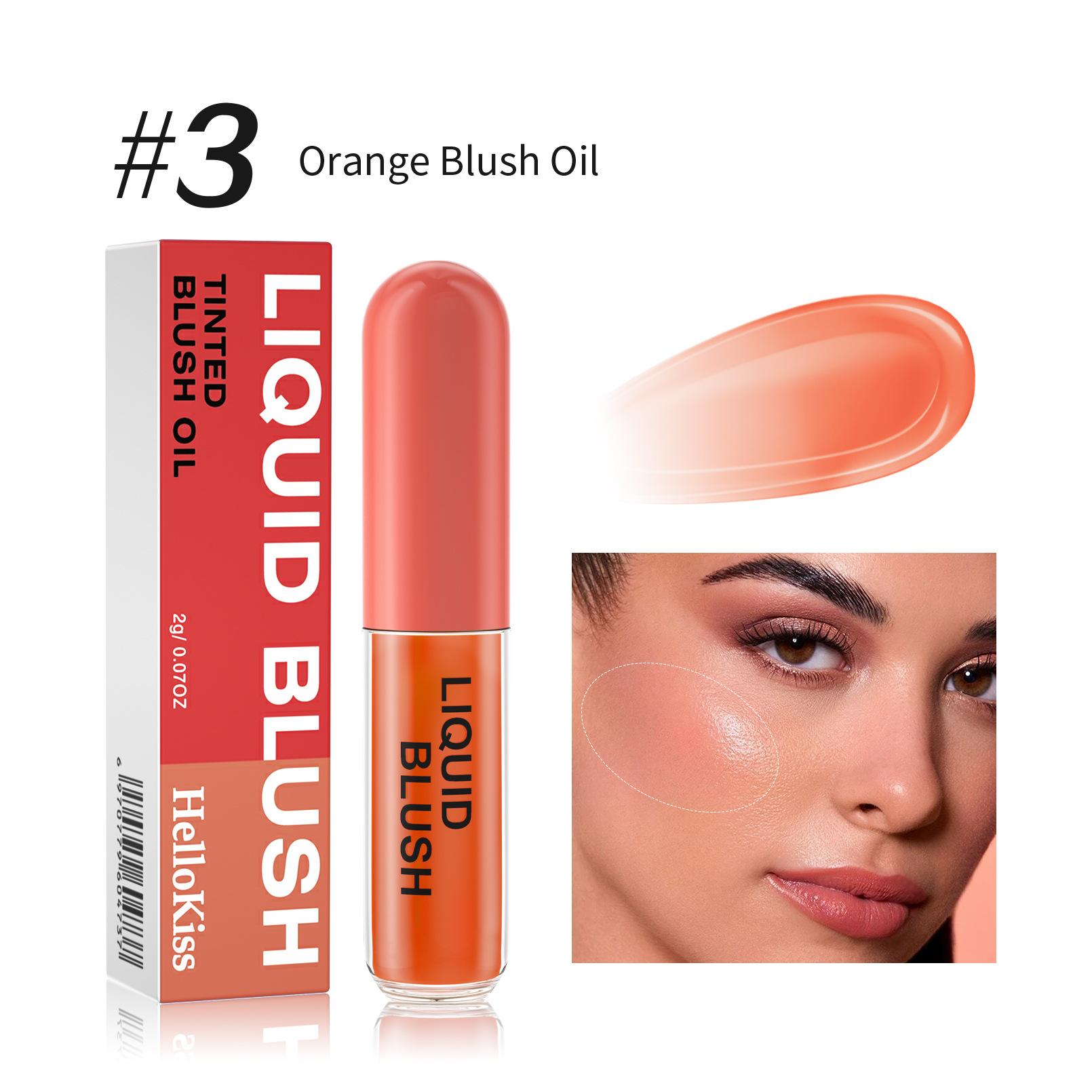 

Румяна Ruddy Non-fading Rouge Liquid Blush, натуральное осветляющее и обесцвечивающее жидкие румяна-масло 03 #orange blush
