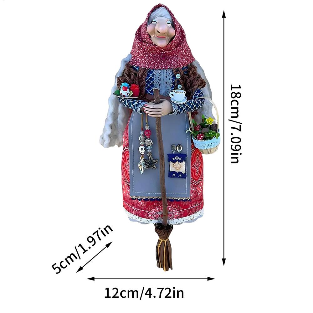 

Кукла Кухонная Ведьма Кукла Ведьма Готовящая Украшение на Удачу Ручной Работы Подвеска Летающая Ведьма Коллекционные Фигурки Домашний Декор