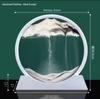 3D Flowing Sand Hourglass Ornament: Creative Decompression Art Gift for Home Decoration