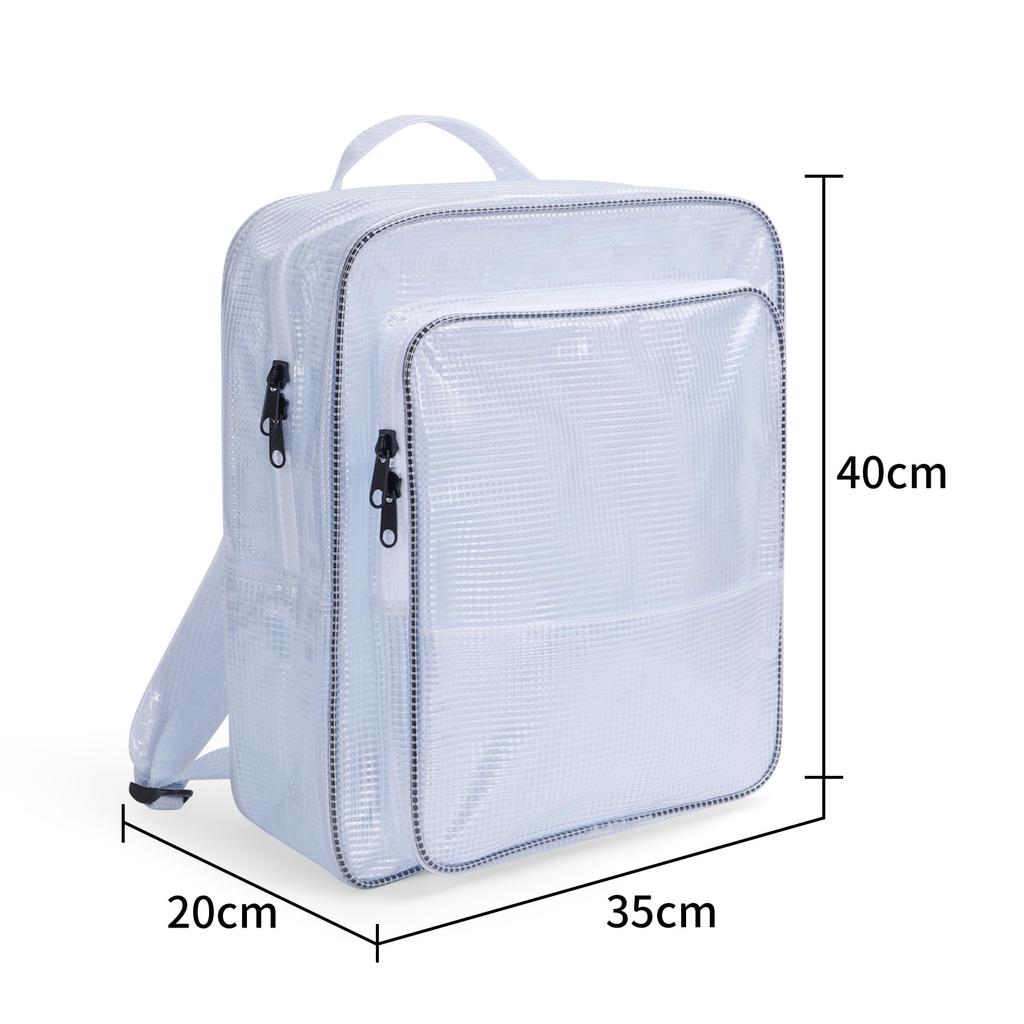 NOTAG Engineer Large Capacity Transparent Large Tool Bag with PVC Clean Room Tool A4 Large Work Bag x 20 x Bag, Backpack, Bag, Hooks, Anti-Static,