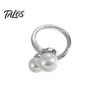 Ladies Scarf Buckle Women Pearl Buckle, Elegant Versatile Metal Smooth Clip Scarves Clips for Coat Belts Fashion Shirts, Gift Electroplated Pin
