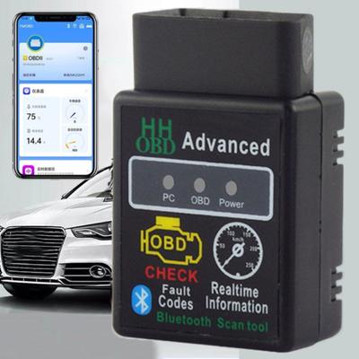 Scanner Bluetooth OBD HH pour voiture, lecture et effacement des codes d'erreur de voiture, lecteur de codes de voyant moteur pour Android, PC, iOS