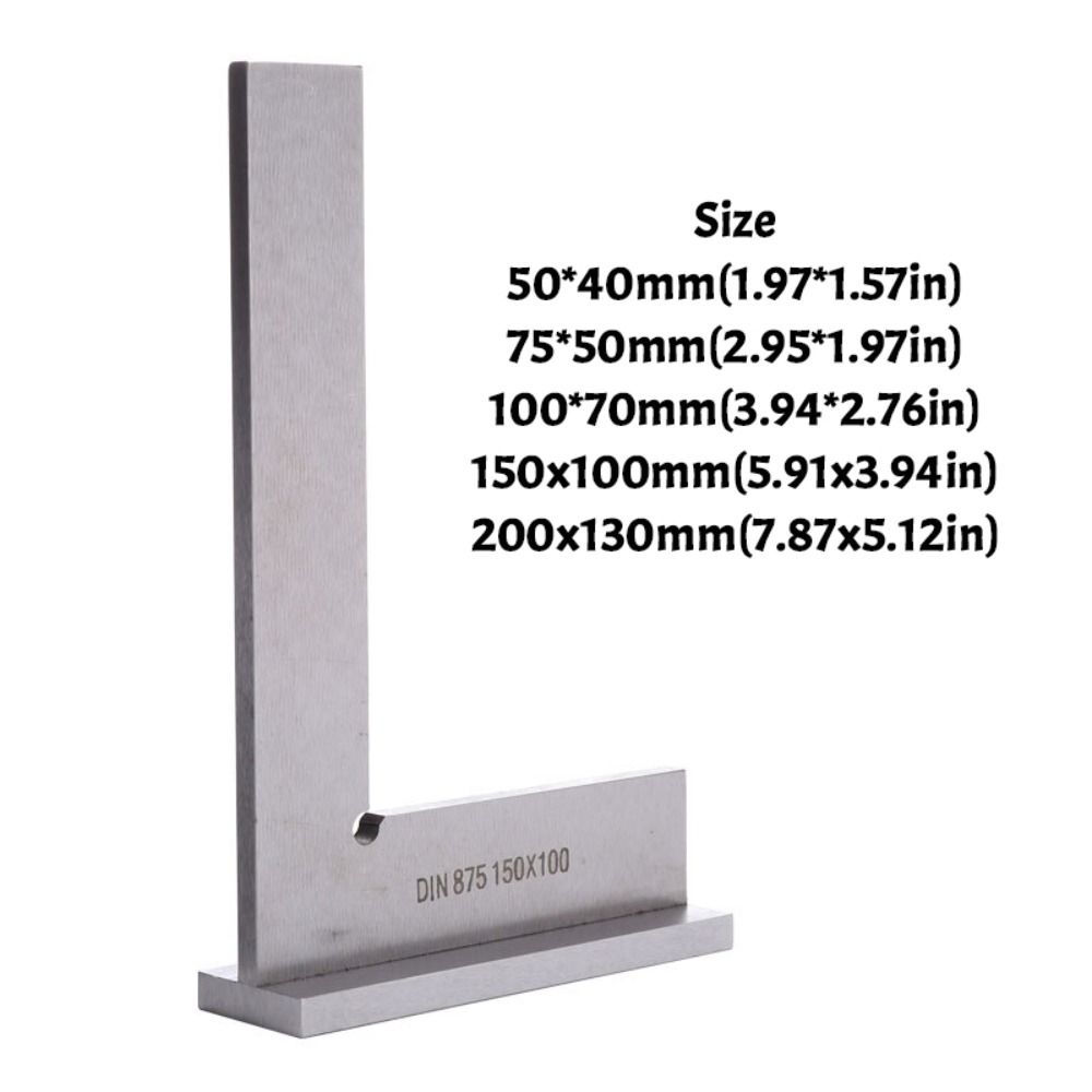 90 Degree Carpentry Ruler Stainless Steel Square Angle Ruler Simple Woodworking Measuring Tool
