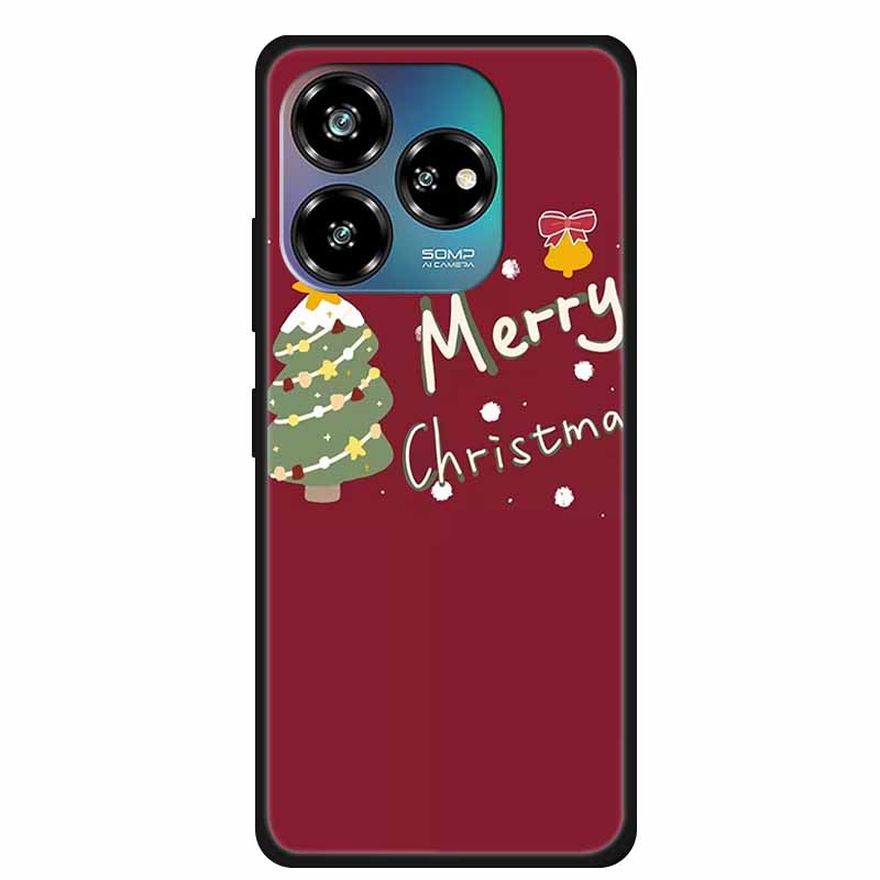 Christmas Lovely Cover For ZTE Axon 60 Lite Case  Axon60 50 40 Lite Pro Ultra 30 Soft Silicone TPU Phone Case For ZTE Axon 60 4G