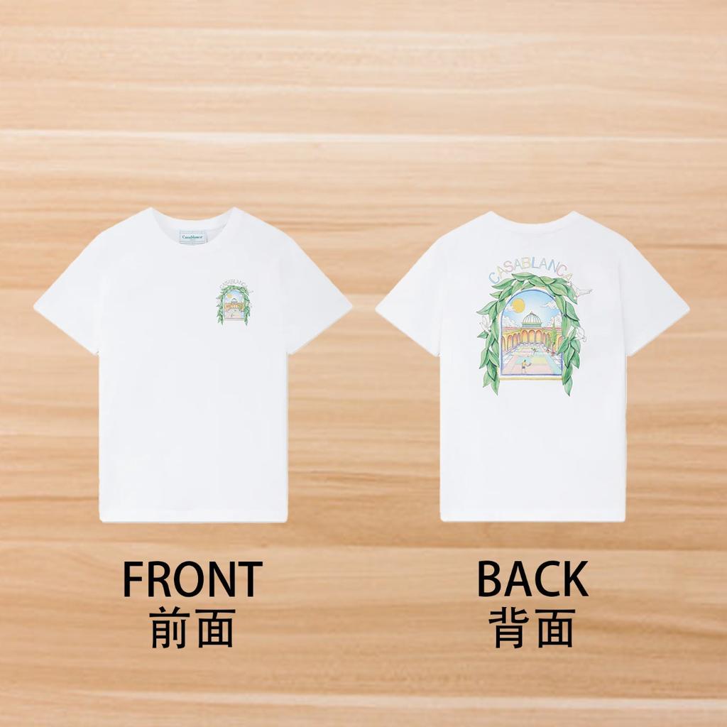 Cross-border foreign trade casablanca Casablanca short-sleeved American tide brand niche loose high street tide brand t-shirt