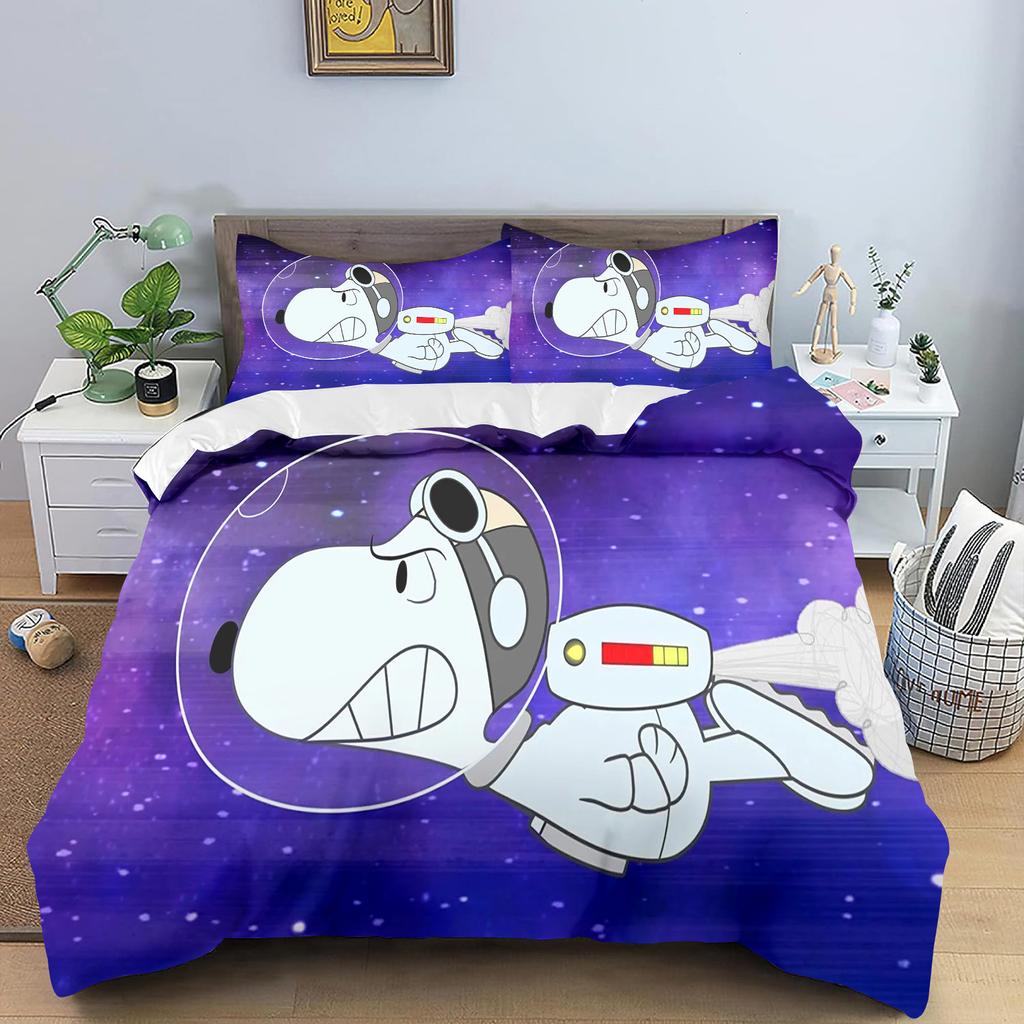 Anime Duvet Cover Set Comforte Printed Cartoon Twin Size Bedding Sets Christmas Gifts 3-piece