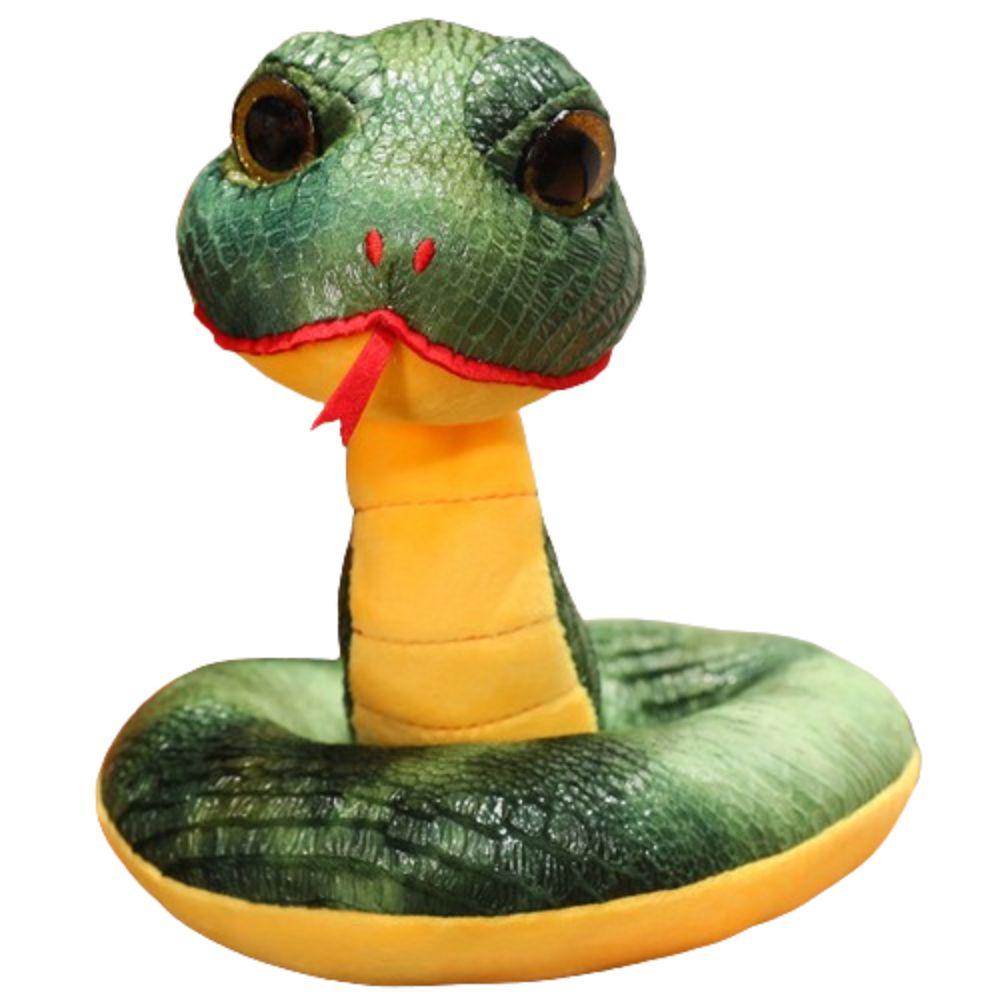 

Chinese Snake Year Mascot Doll Simulated Sequined Snake doll Birthday Gifts 26cm зелений