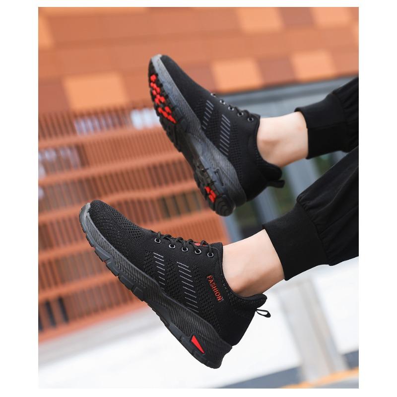 Prodyšná tkaná běžecká obuv, síťovaná obuv, pánská obuv pro volný čas, pánská tenká sportovní obuv