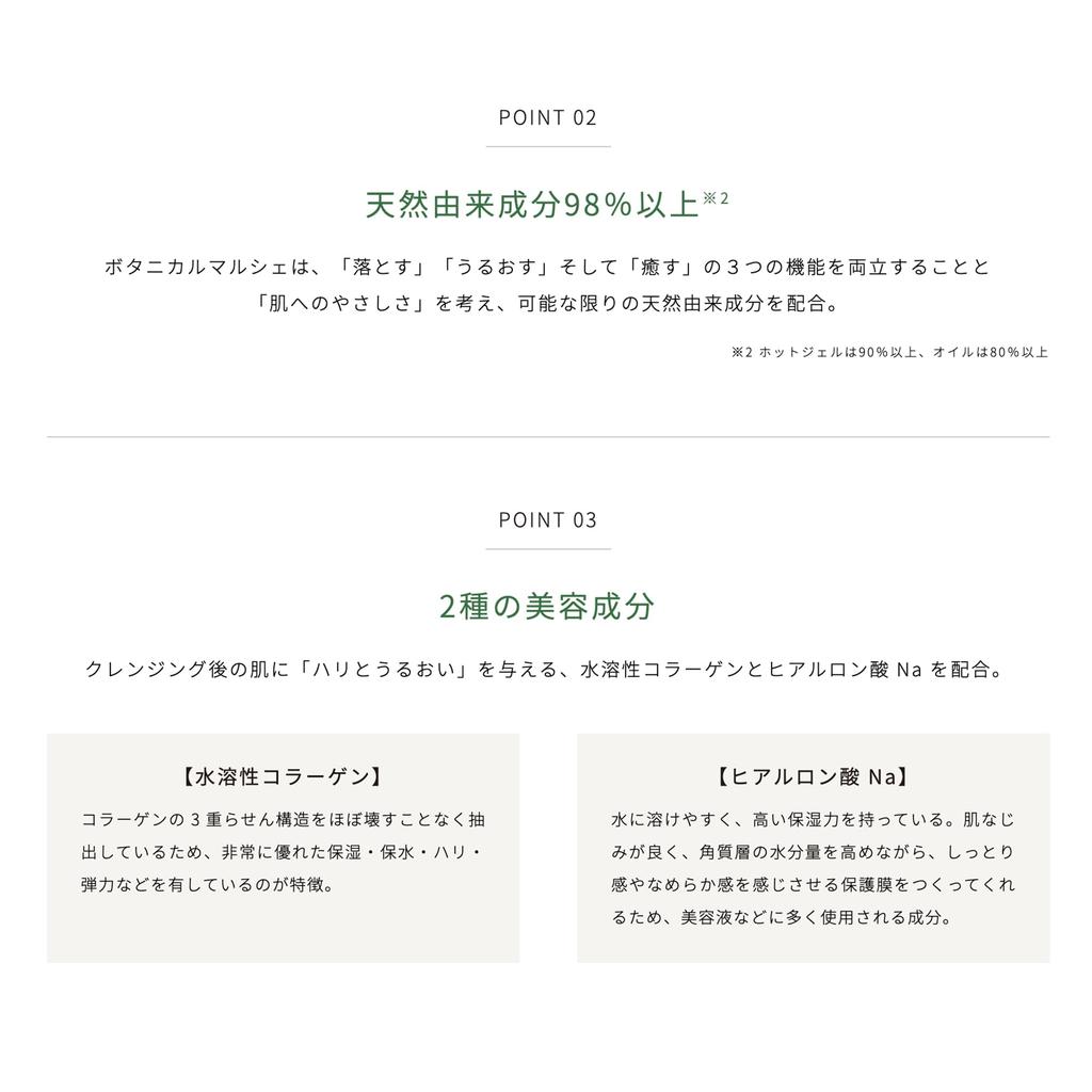 Botanical Marche Hot Cleansing 200ml of Hot Gel for Pore Cleansing and Warmth Trial Shampoo Gel, (Set 2) - [Includes & Treatment]