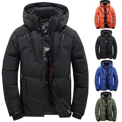 Men's Winter Warm Duck Down Jacket Ski Snow Hooded Coat Climbing Oversize Tops