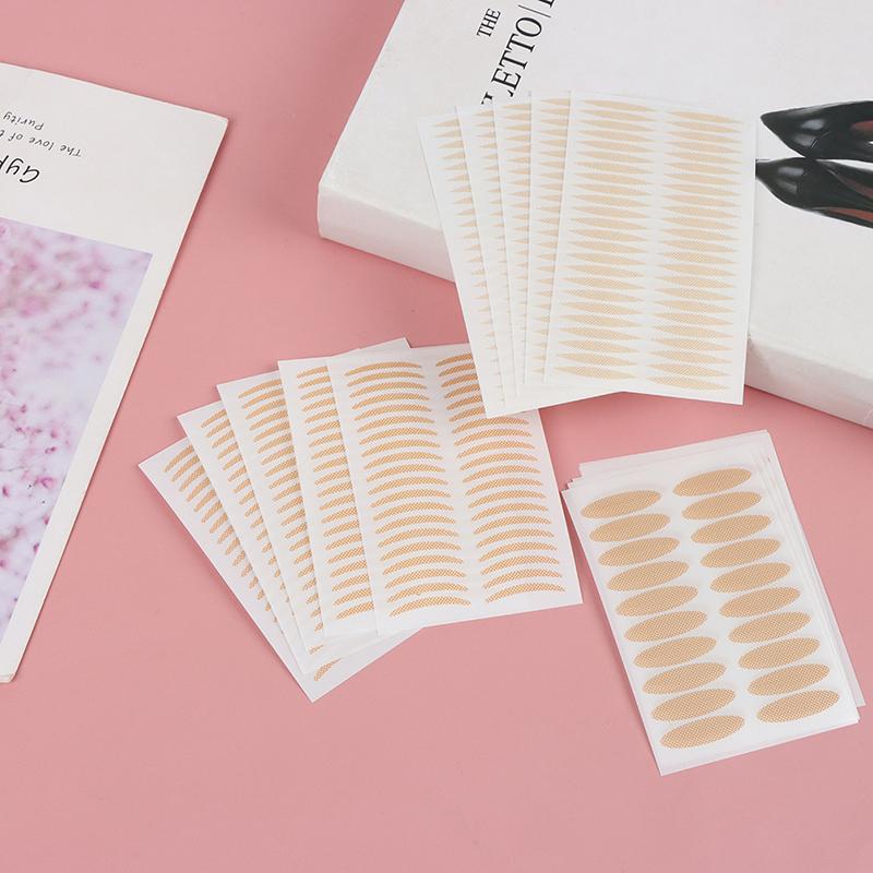 200Pcs Invisible Lace Mesh Double Eyelid Lift Strip Tape Adhesive Sticke Tweezer