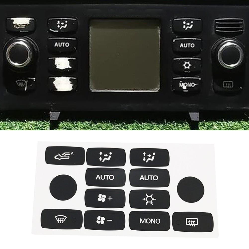 Black Vinyl Decal Button Repair Stickers Clima Panel Stickers