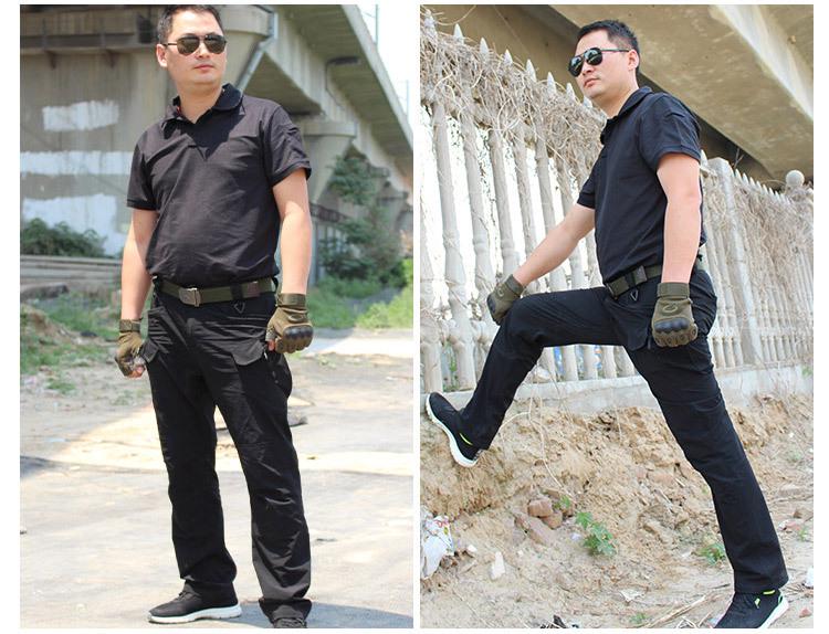 Quick-Dry Elastic Tactical Pants for Summer: Mountaineering, Training, & Work