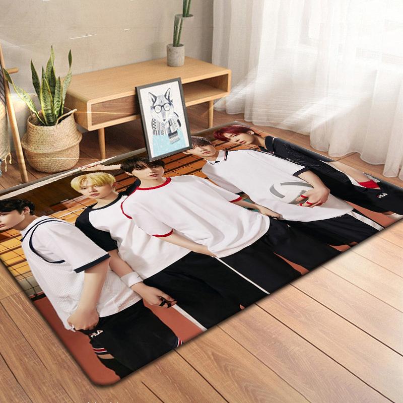 Koreanische Boy Band TXT Teppich Küche MatEingang Fußmatte Schlafzimmer Boden Dekoration Wohnzimmer Teppich Badezimmer Anti-rutsch-teppiche