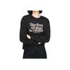 Skechers Letter Print Crew Neck Pullover Sweatshirt Women sweatshirt Carbon-Black L324W049-0018