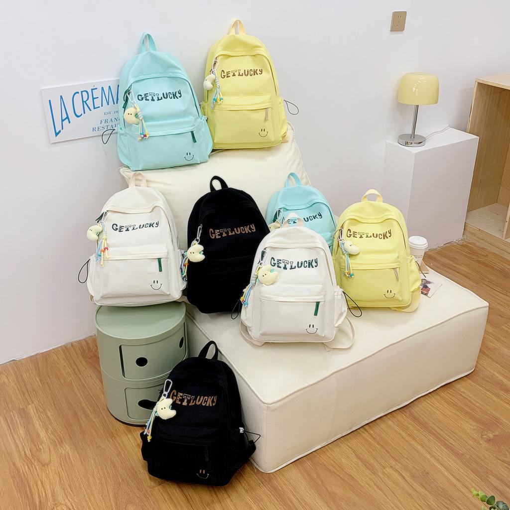 2025 New Simple and Versatile High-value Junior High School Students Class Schoolbag Female Ins Trendy Cool Large-capacity Backpack
