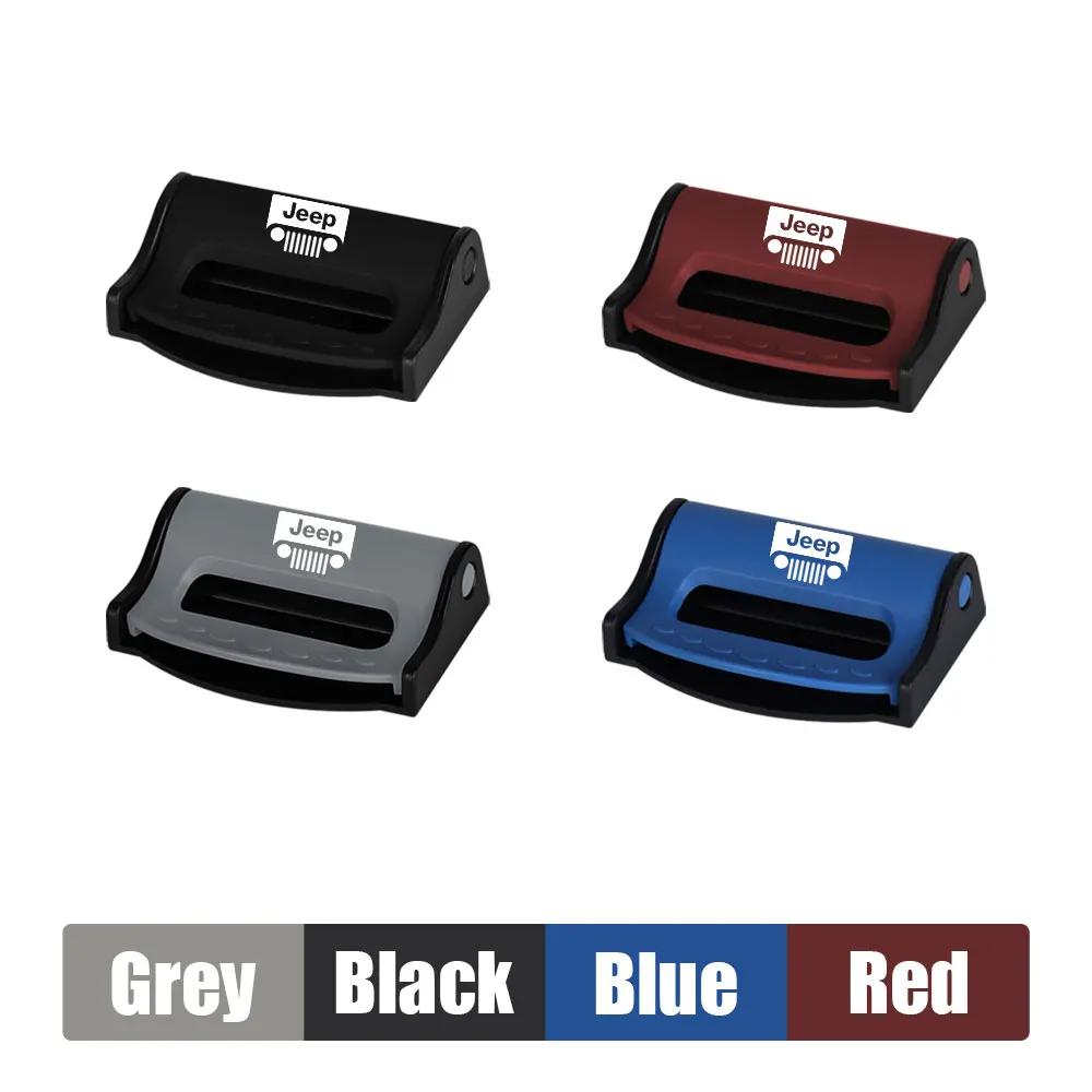 For Jeep Car Safety Seatbelt Stopper Buckle Auto Seat Belt Limit Stop Clip For Jeep Grand Cherokee Wrangler JK Gladiator Comp