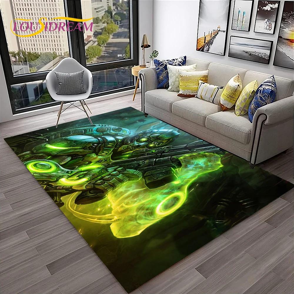 StarCraft Game Retro 3D Gamer Carpet Rug for Home Living Room Bedroom Sofa Doormat Decor,kids Play Area Rug Non-slip Floor Mat