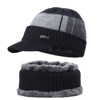 Căptușită cu blană, iarnă caldă, elegantă, pălărie cu margine de lână, pentru bărbați și femei