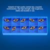 10pcs Diamond Shape CNC Carbide Insert Cutter Indexable Lathe Milling Inserts Turning Tools with Box DCMT070204 US735 DCMT51.51 for Steel