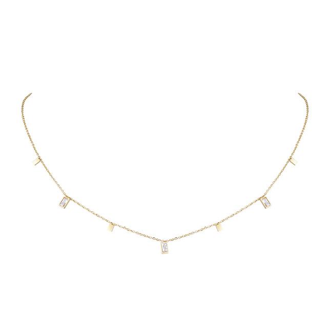 

Ожерелье-чокер с подвеской в виде капли воды, многослойное подвесное ожерелье из нержавеющей стали в стиле минимализма