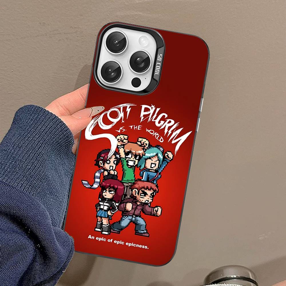 Comedy Film Scott Pilgrim VS The World Phone Case For IPhone 17 16 15 14 13 12 11 Pro Max Plus Color Silver Cover