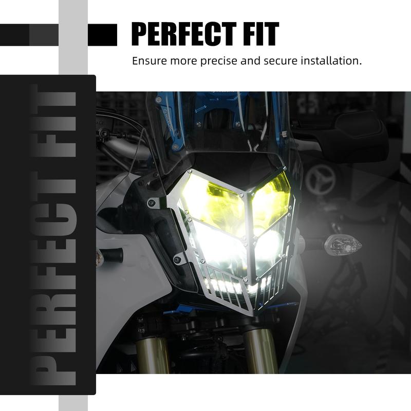For 2019-2024 Yamaha Tenere 700 Headlight Lens Protection Headlights Guard Cover for Yamaha Tenere 700 Rally Edition 2020-2024
