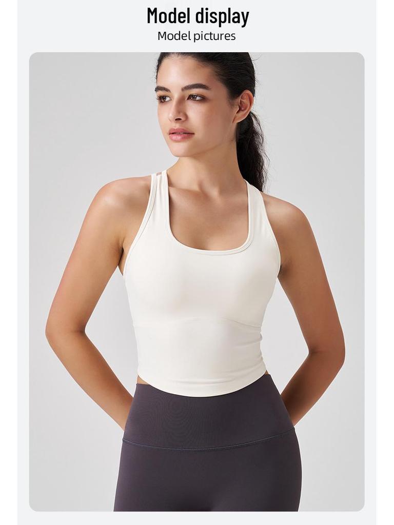 Débardeur de Yoga Anti-bactérien de Haute Qualité pour Femmes avec un Magnifique Dos - Sous-vêtement de Sport Ajusté pour le Pilates et le Fitness en Plein Air