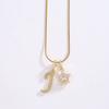 26 Alphabet Pendant Initial Letter Star Necklace Couple Name Jewelry Gifts