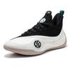 361 Zen 6 Prm Panda Cushioning Slip Resistant Abrasion Resistant Rebound Low Top Basketball Shoes Men's White Black 672431102-1