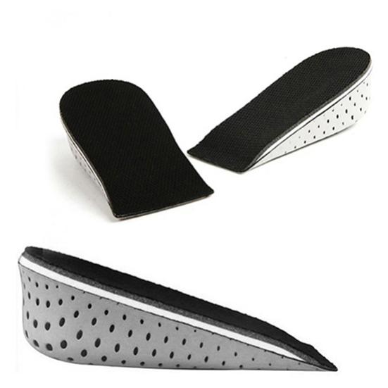 1 paar Unisex 2,3–4,3 cm mäluvahust kõrgust suurendavad pooljalatsi sisetallad