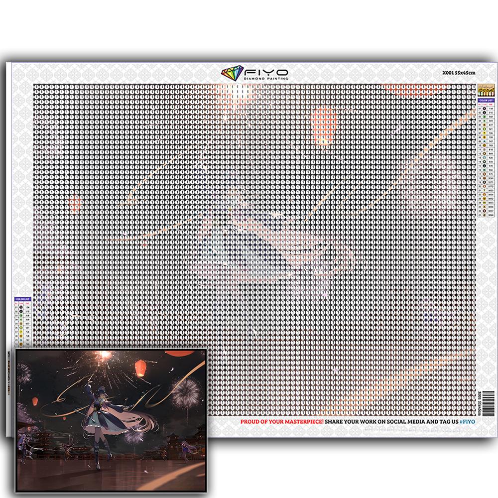 Diamond Painting Genshin YunJin Stitch Diamond Mosaic Craft Diamond Embroidery Painting