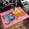 1pc Italian Brainrot Characters2 Print Area Rug - Soft, Washable Non-Slip Indoor Mat for Office Chairs, Living Room, Home Office Decorative Rug