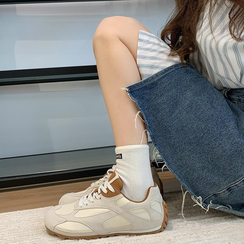 2025 new BV retro lace-up German training shoes platform sports Forrest Gump shoes lightweight casual dad shoes breathable women's models