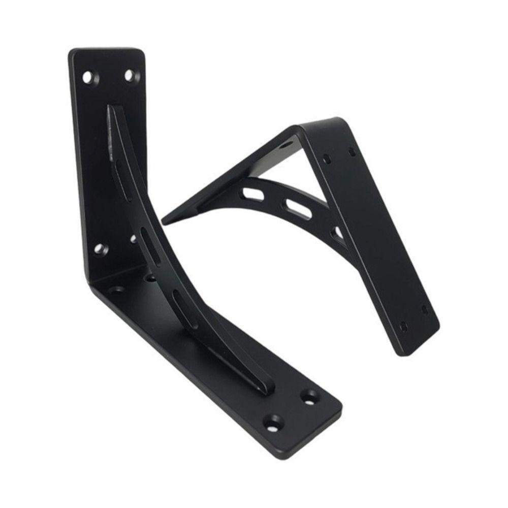 

Triangular Design Floating Shelf Bracket Solid Material Hidden Shelf Bracket Wall Fixed Partition чёрный